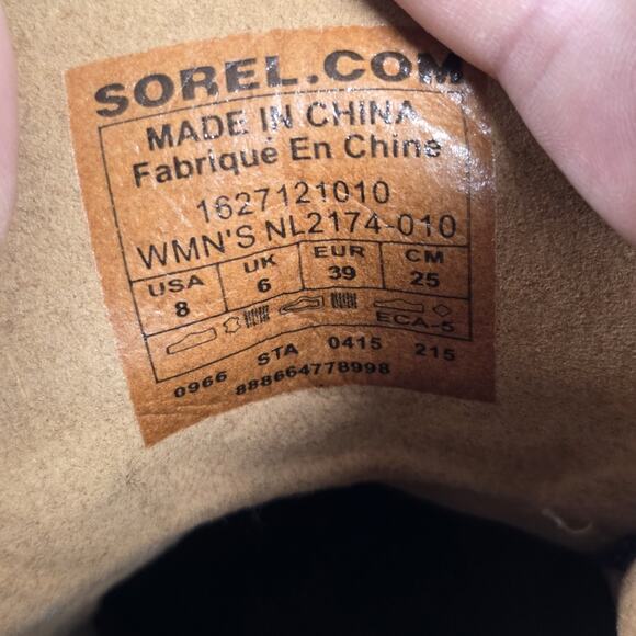 Sorel Boots Womens Size 8 PDX Wedge Ankle Bootie Hidden Heel Gray Brown NL2174 - Picture 7 of 9